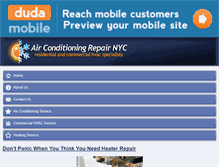 Tablet Screenshot of airconditioningrepairnyc.net